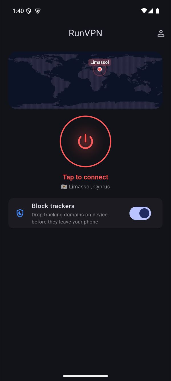RunVPN — one tap connect